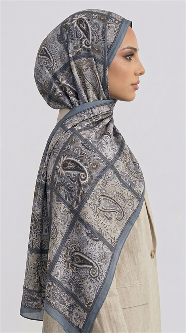 PAİSLEY DESENLİ COTTON ŞAL - 