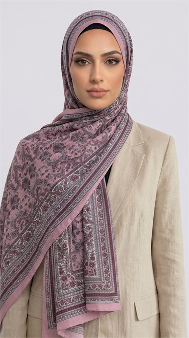 PETRA  DESEN  COTTON ŞAL -  PEMBE