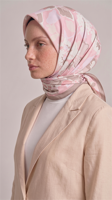 ROSELLE COTTON EŞARP -   PUDRA PEMBESİ 