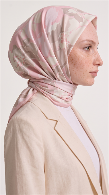 ROSELLE COTTON EŞARP -   PUDRA PEMBESİ 