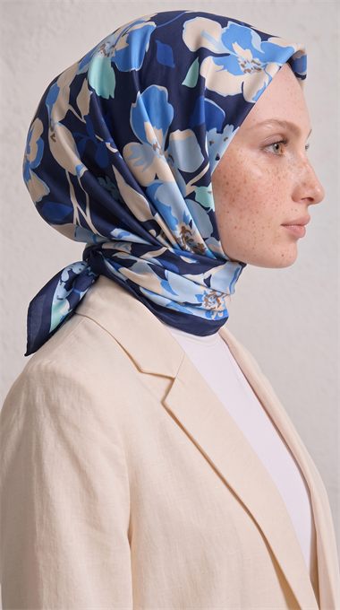 Karaca EşarpKOTON EŞARP ROSELLE COTTON EŞARP -  SAKS MAVİSİ