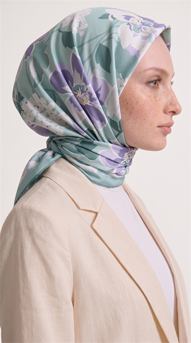 ROSELLE COTTON EŞARP -  SU YEŞİLİ 