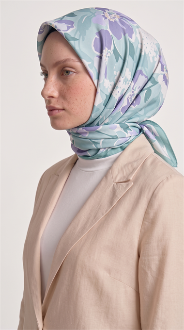 ROSELLE COTTON EŞARP -  SU YEŞİLİ 