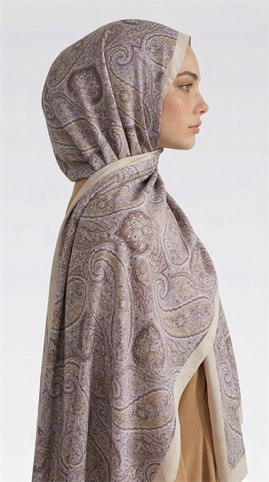 SAPHİRA DESENLİ COTTON ŞAL - SARI