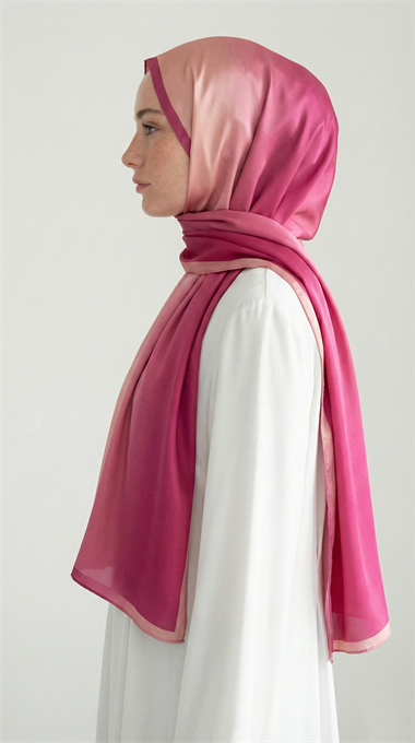SİLVA DEGRADE KUMLU ŞAL - PEMBE