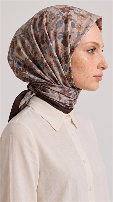 VELORA COTTON EŞARP - BEJ / KAHVERENGİ 