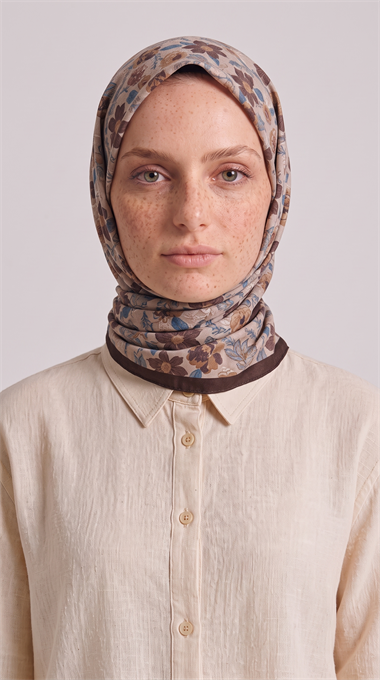 VELORA COTTON EŞARP - BEJ / KAHVERENGİ 