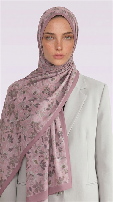 Karaca EşarpCOTTON ŞAL VELORA DESENLİ COTTON ŞAL -  TOZ PEMBE