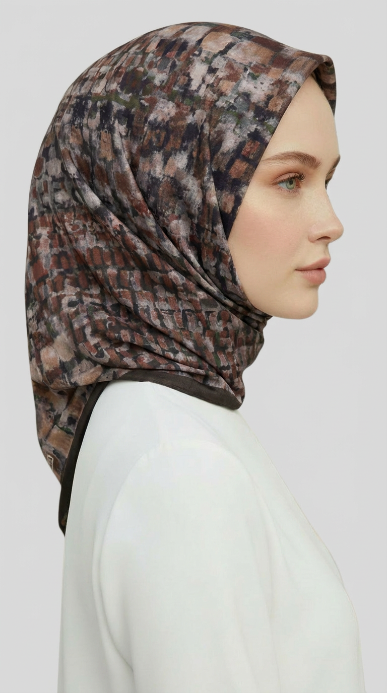 Karaca EşarpRAYON EŞARPCANVAS DESENLİ RAYON EŞARP - HAKİ