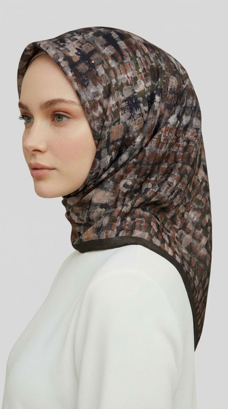 Karaca EşarpRAYON EŞARPCANVAS DESENLİ RAYON EŞARP - HAKİ
