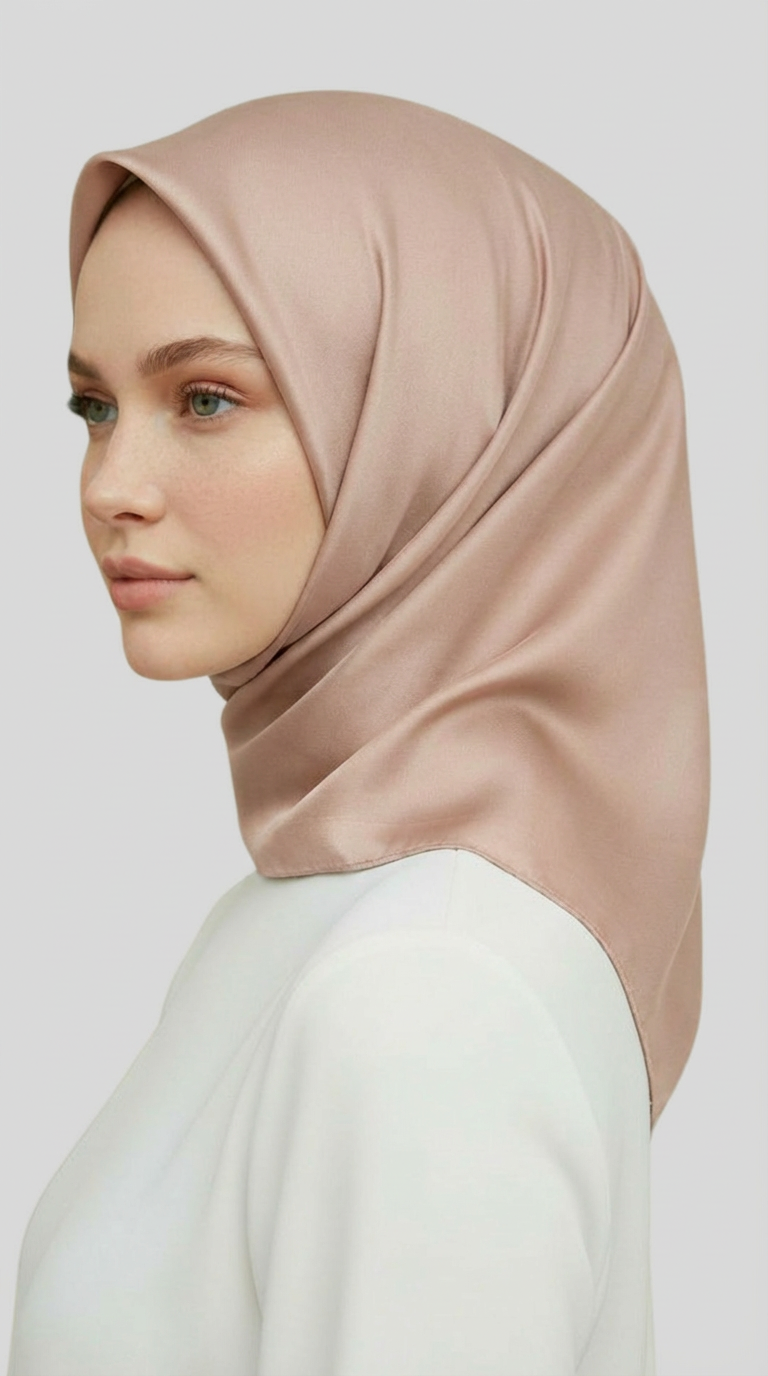 Karaca EşarpRAYON EŞARPDÜZ TWİL POLYESTER EŞARP - EKRU