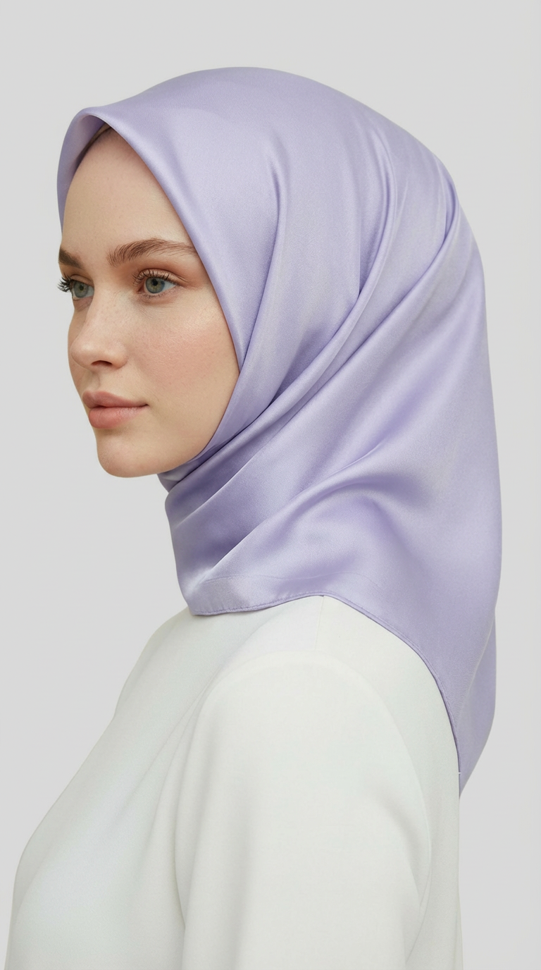 Karaca EşarpRAYON EŞARPDÜZ TWİL POLYESTER EŞARP -  LİLA