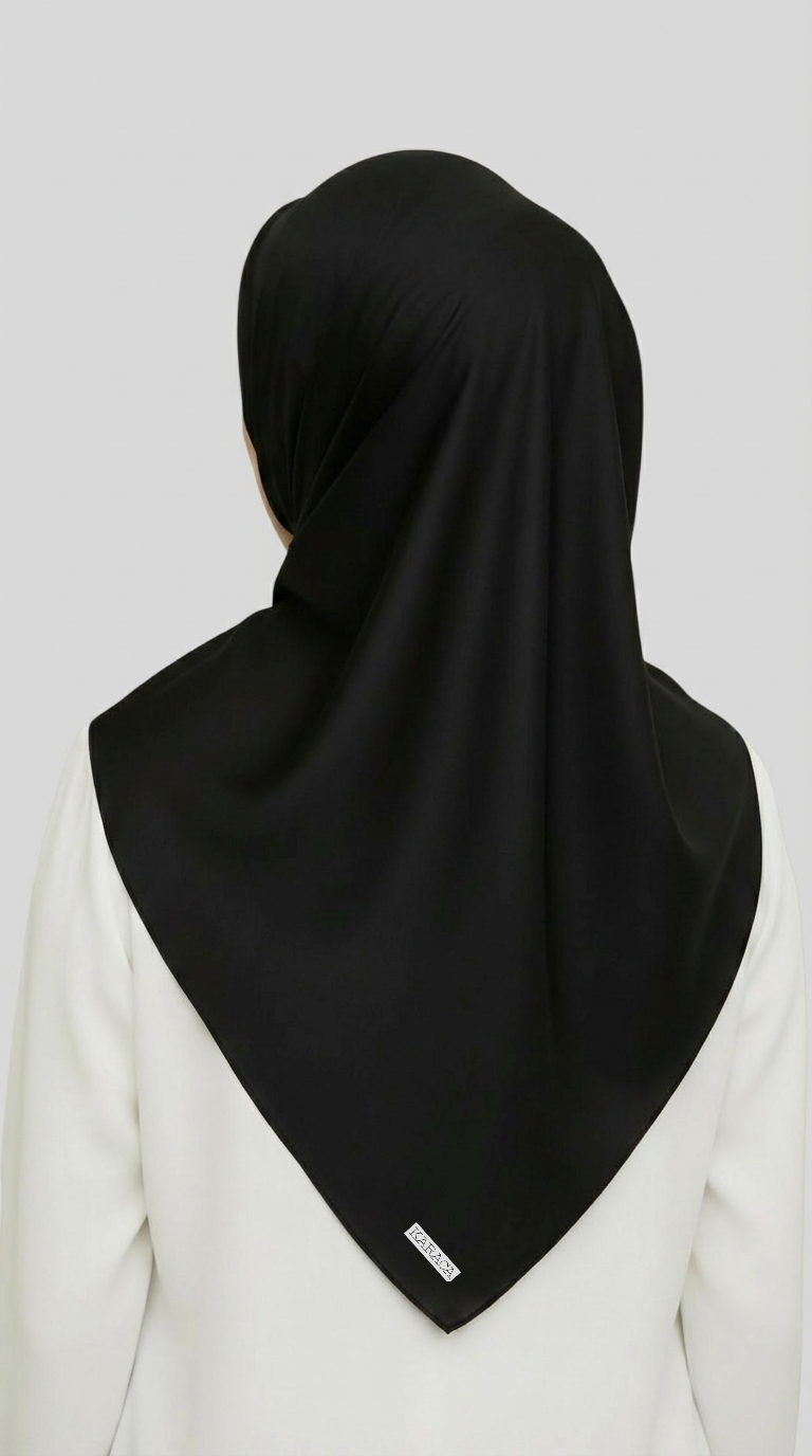 Karaca EşarpRAYON EŞARPDÜZ TWİL POLYESTER EŞARP -  SİYAH