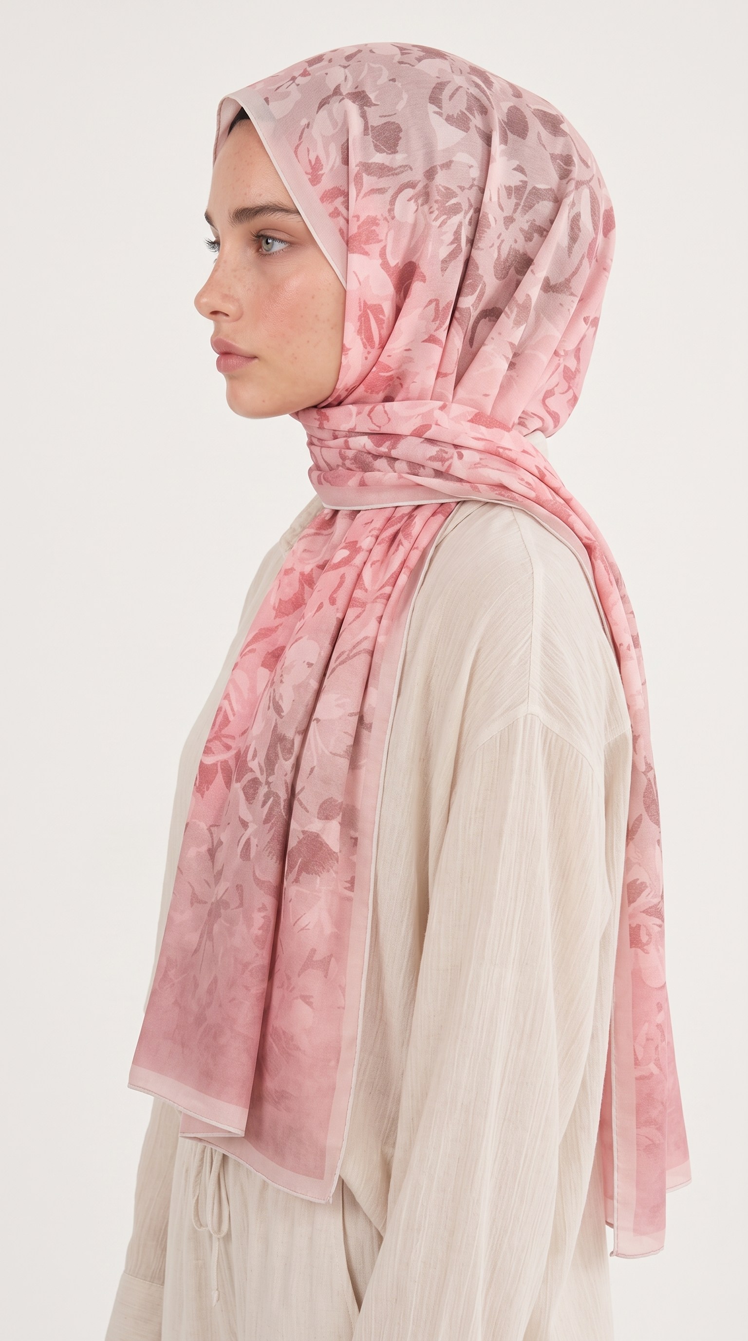Karaca EşarpVUAL İPEK ŞALELARA VUAL İPEK ŞAL -  PEMBE