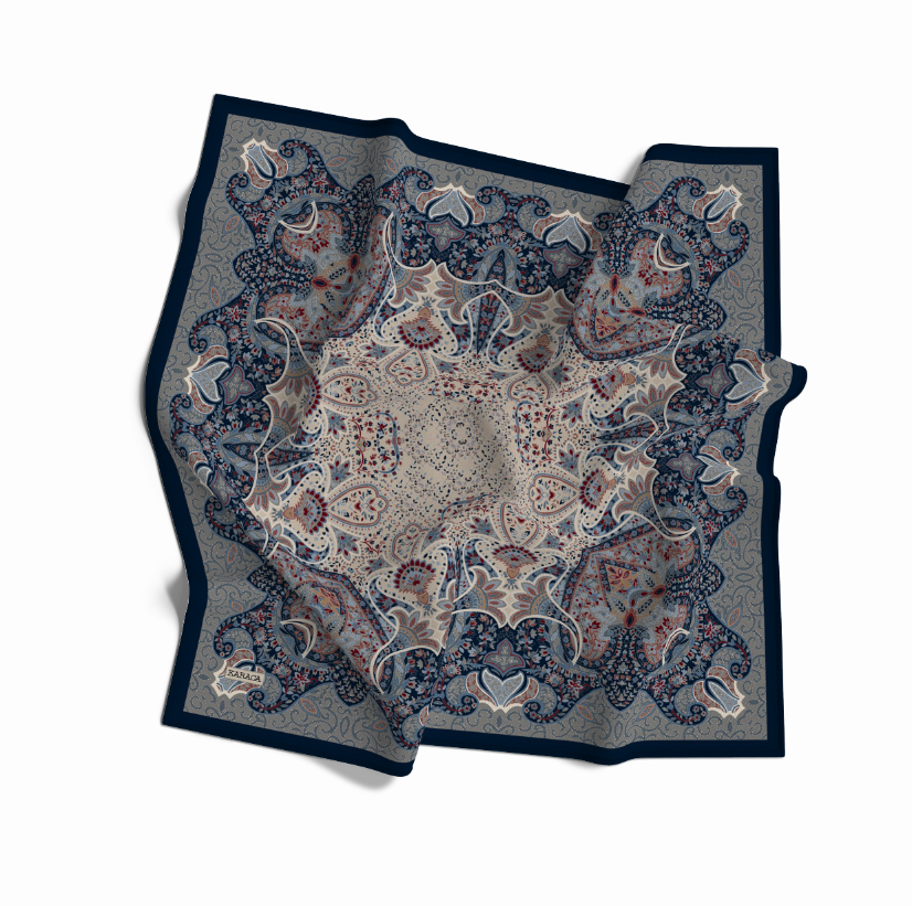 Karaca EşarpKOTON EŞARP ETNİK DESEN COTTON EŞARP - MAVİ 