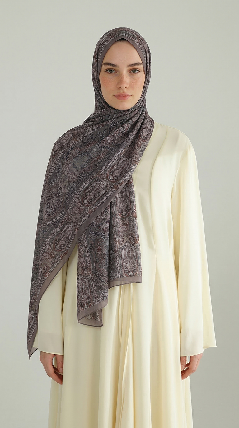 Karaca EşarpCOTTON ŞAL ETNİK DESEN COTTON ŞAL - BEJ 
