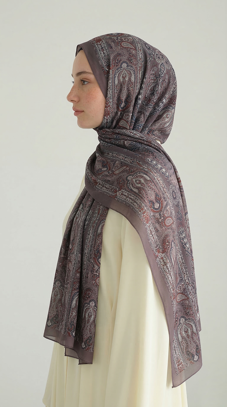 Karaca EşarpCOTTON ŞAL ETNİK DESEN COTTON ŞAL - BEJ 