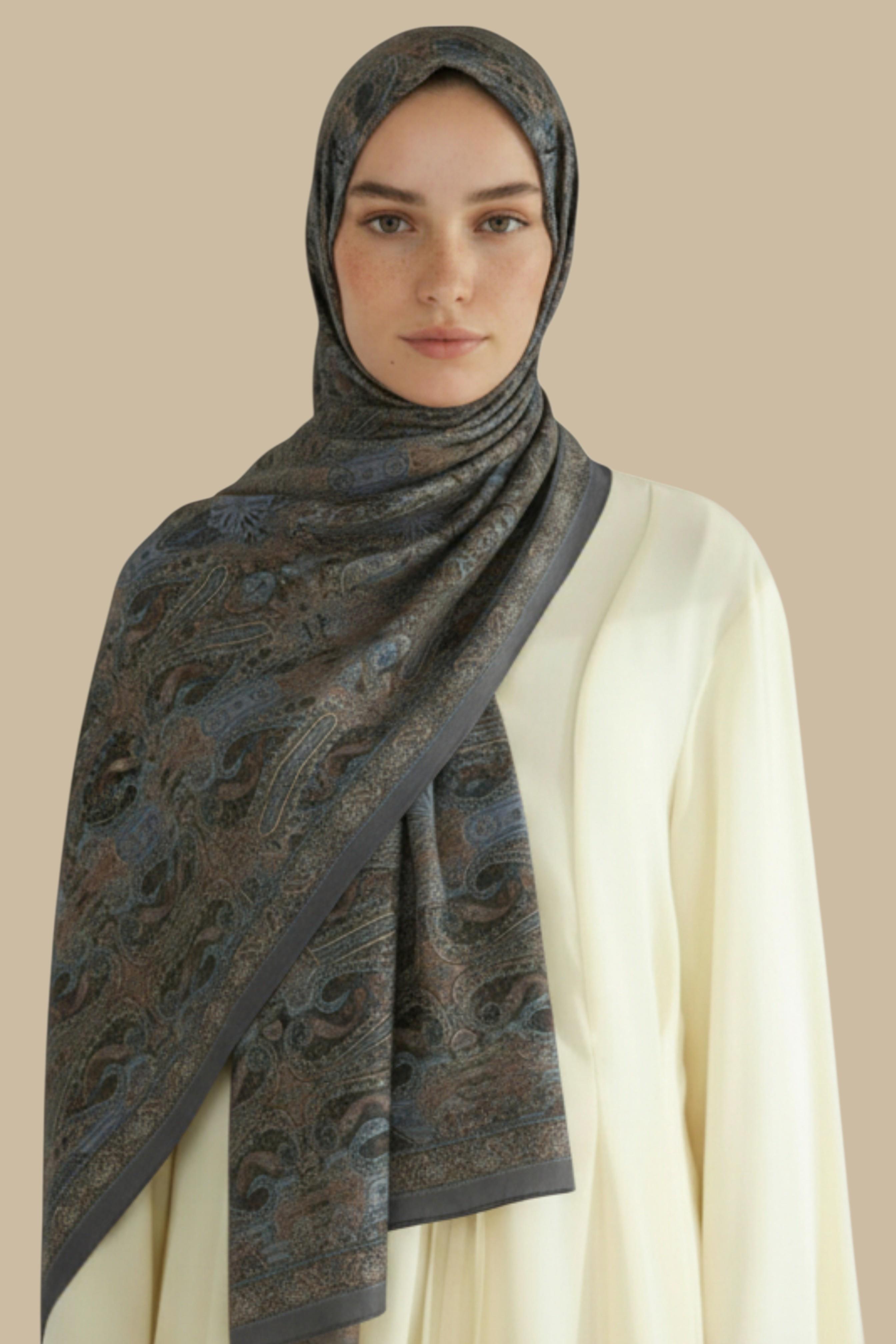 Karaca EşarpKOTON ŞALETNİK DESEN COTTON ŞAL - YEŞİL 