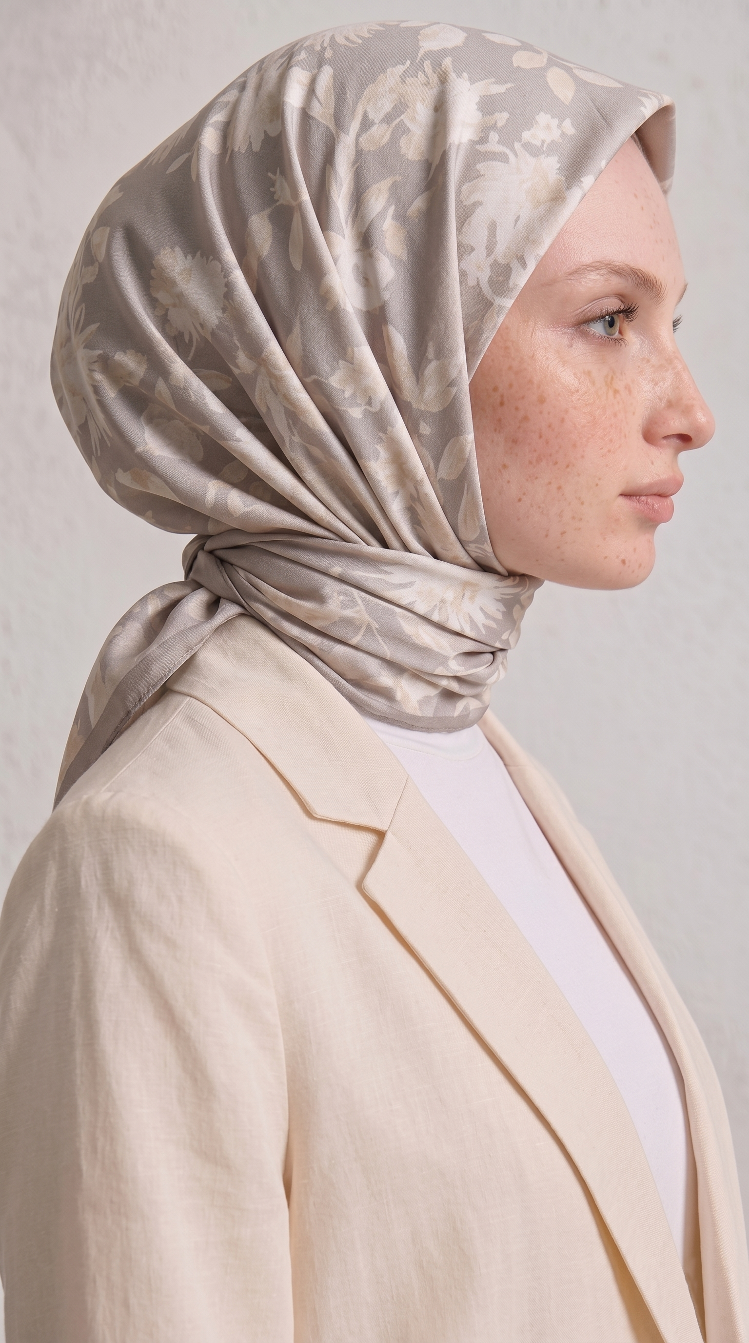 Karaca EşarpKOTON EŞARP FLORA COTTON EŞARP - BEJ / KREM