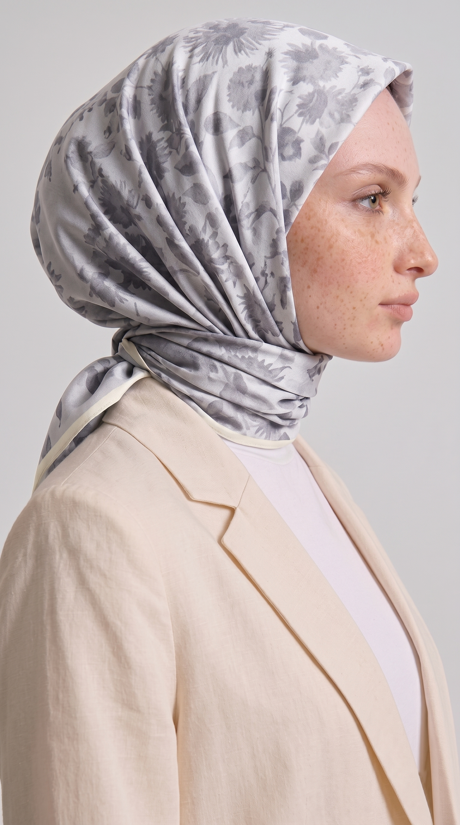 Karaca EşarpKOTON EŞARP FLORA COTTON EŞARP - GRİ 