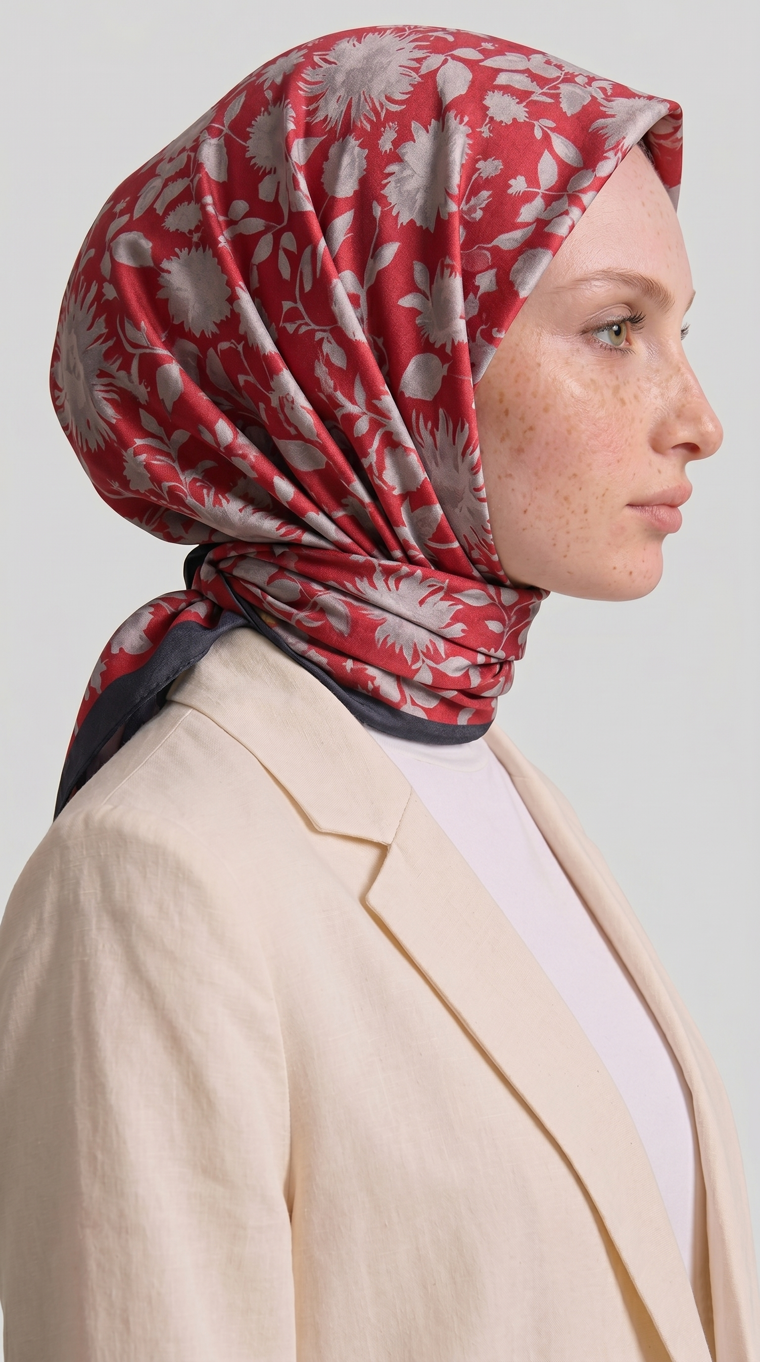 Karaca EşarpKOTON EŞARP FLORA COTTON EŞARP - KIRMIZI