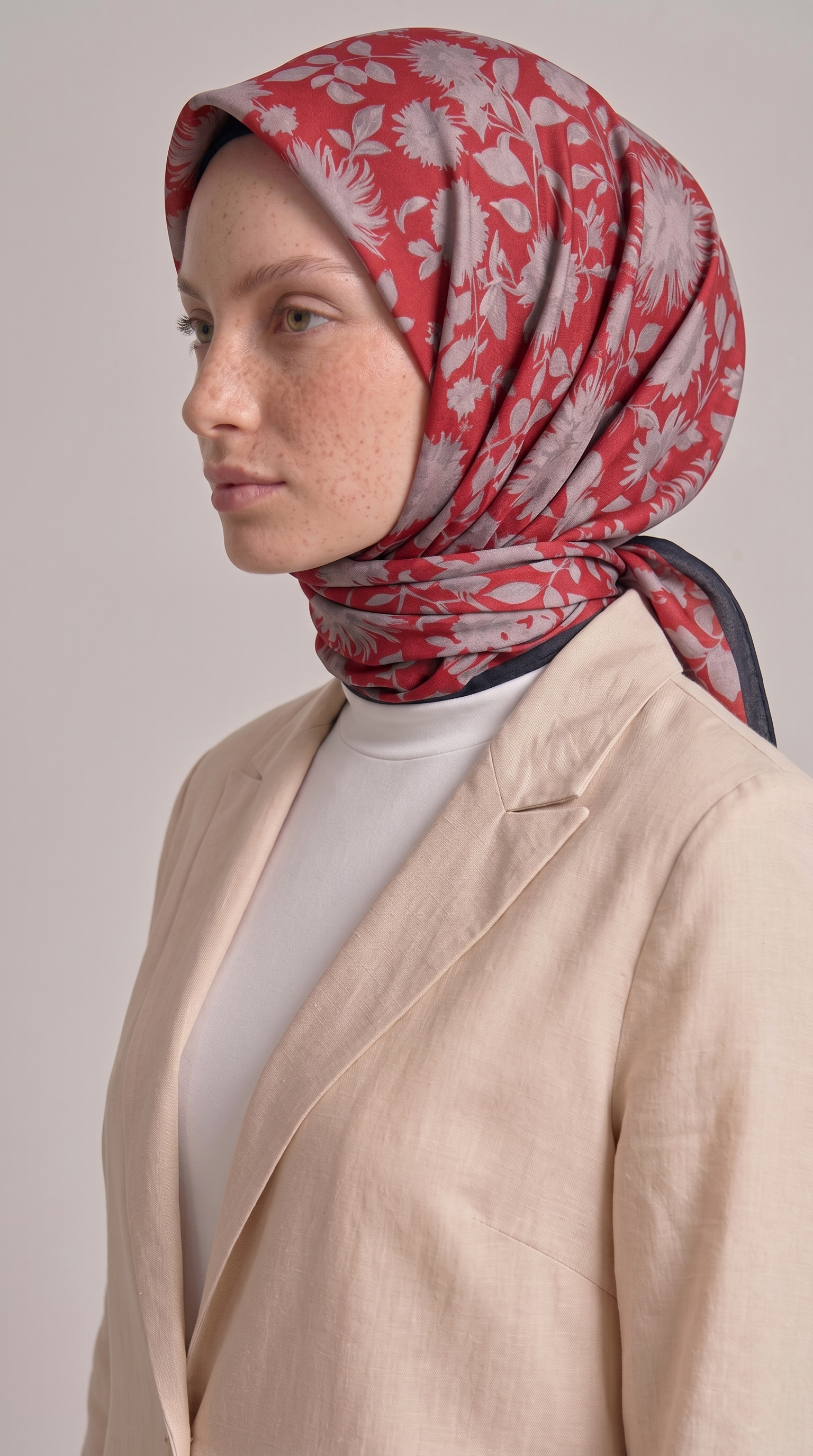Karaca EşarpKOTON EŞARP FLORA COTTON EŞARP - KIRMIZI