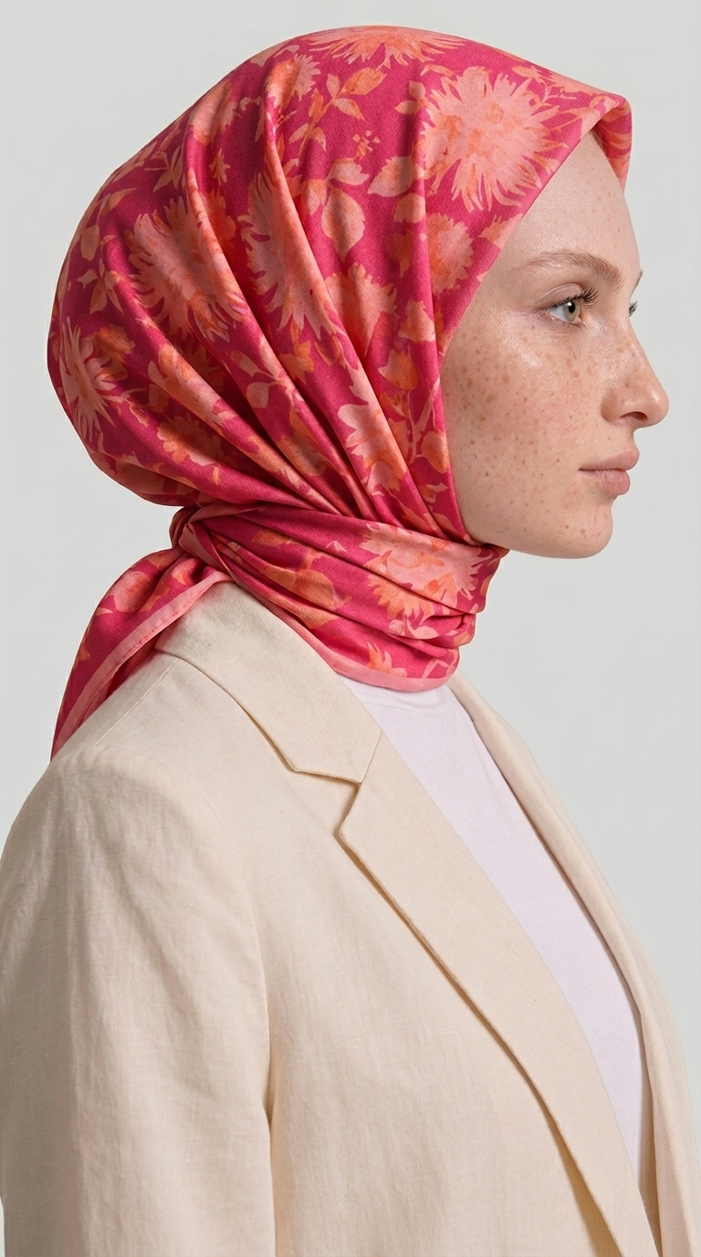 Karaca EşarpKOTON EŞARP FLORA COTTON EŞARP -  PEMBE