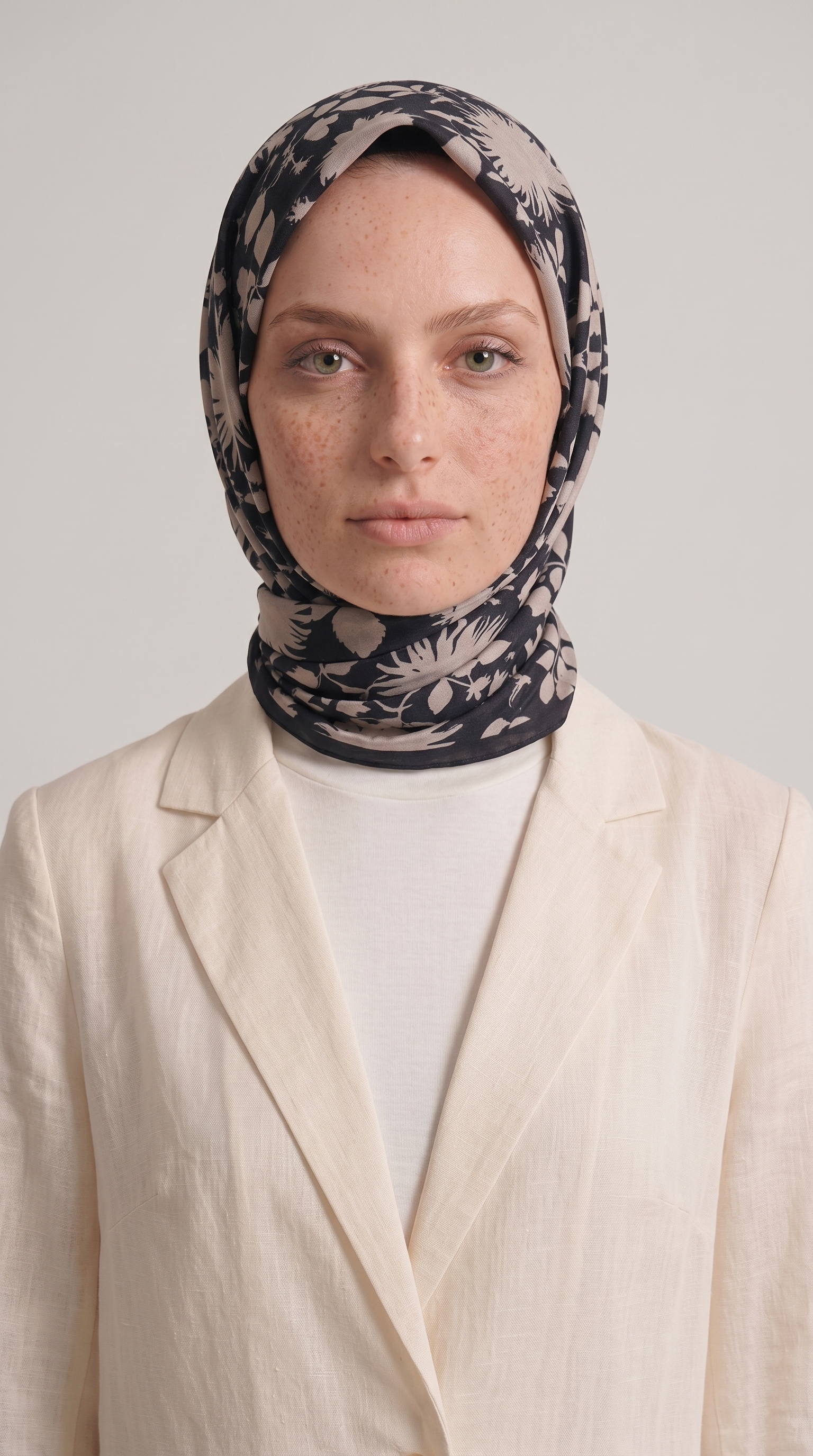 Karaca EşarpKOTON EŞARP FLORA COTTON EŞARP -  SİYAH 