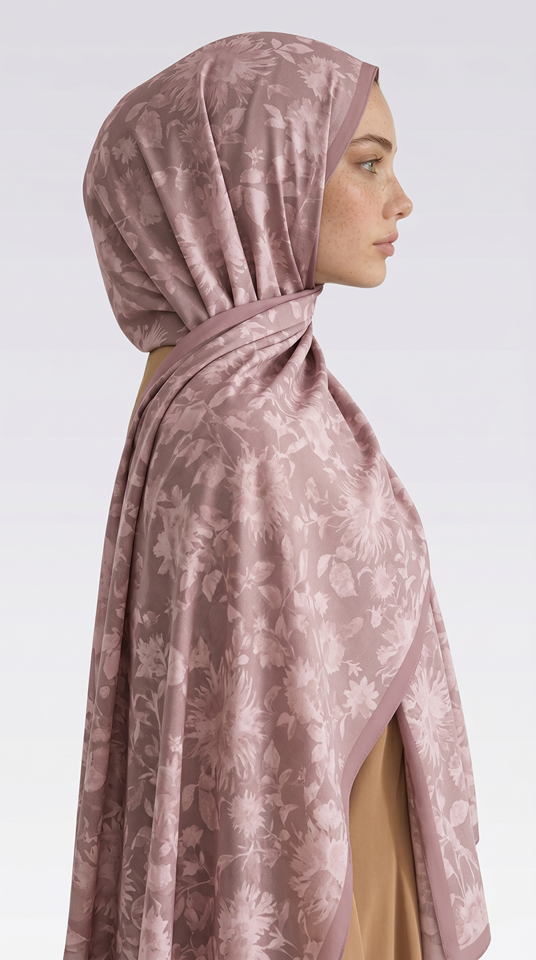 Karaca EşarpCOTTON ŞAL FLORA DESENLİ COTTON ŞAL - BEJ / KREM 