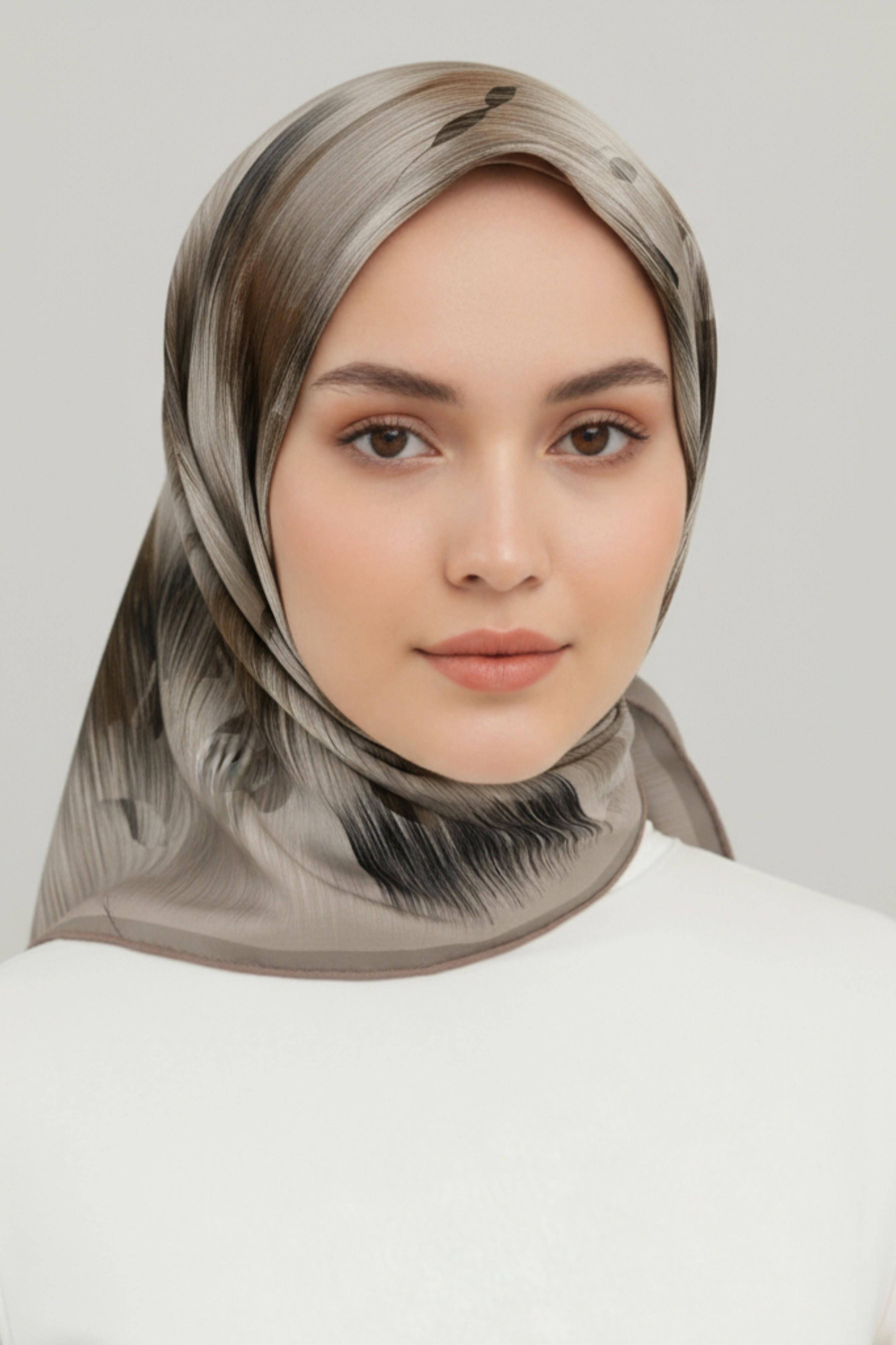 Karaca EşarpRAYON EŞARPKARACA DESENLİ RAYON EŞARP -   TOPRAK 