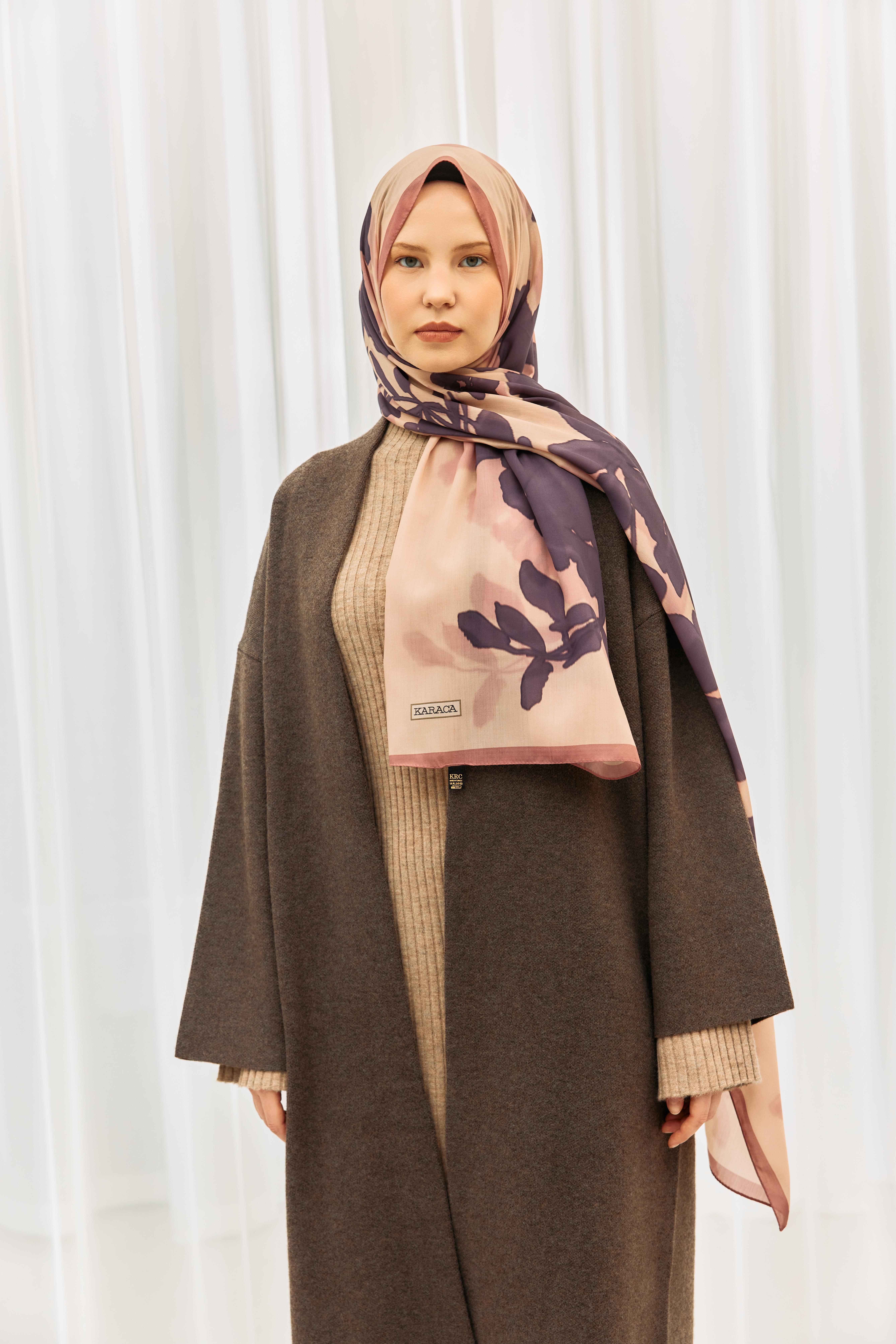 Karaca EşarpKOTON ŞALKARACA LİYA COTTON ŞAL -  LİLA 