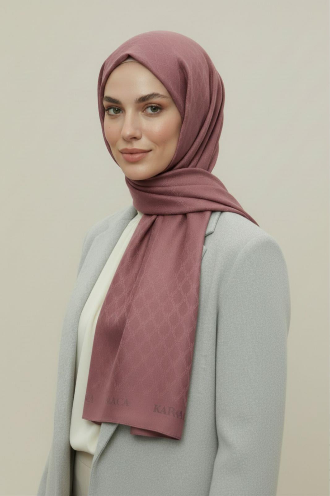 Karaca EşarpMODAL ŞALKARACA MODAL ŞAL -  GÜL KURUSU 