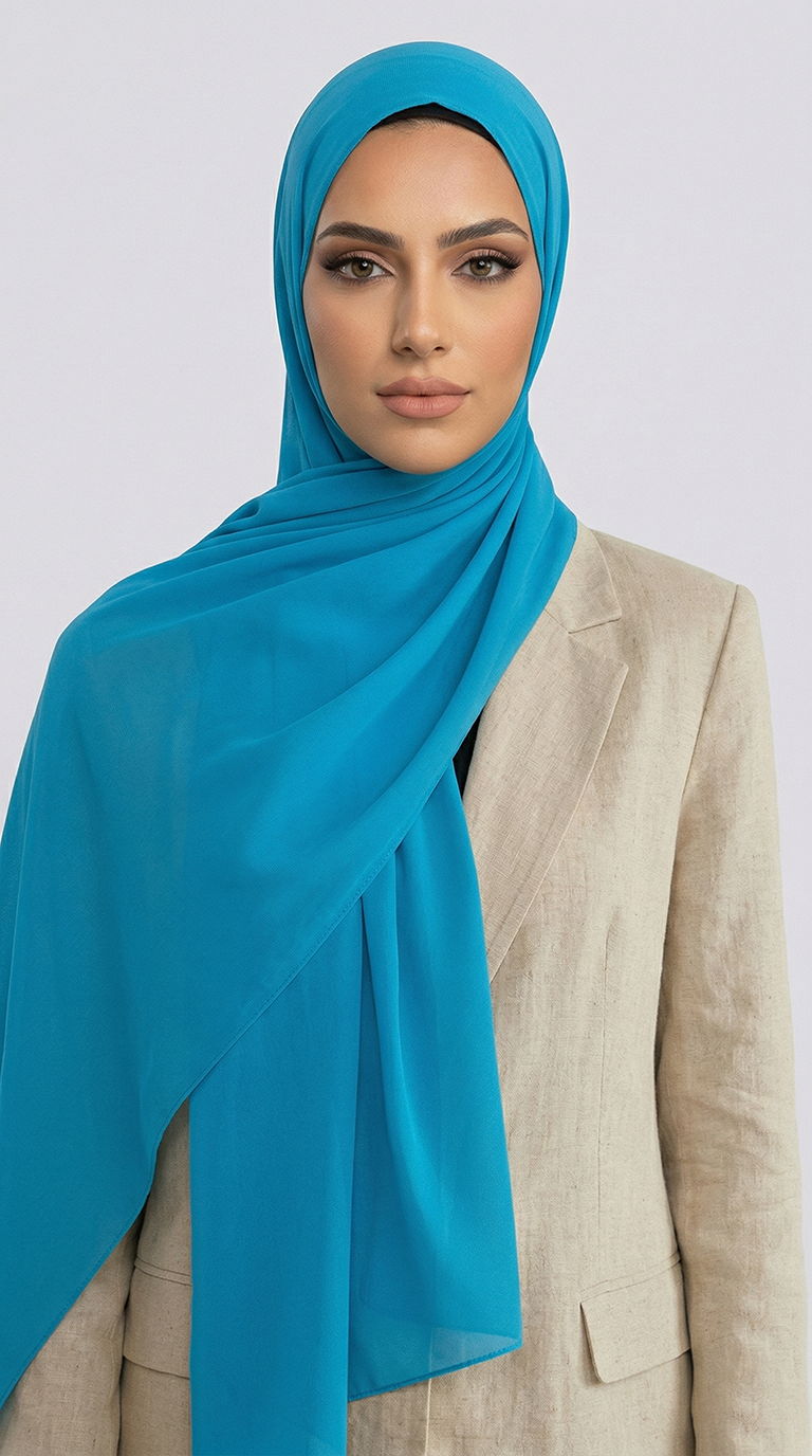 Karaca EşarpSAFİR ŞALKARACA SAFİR ŞAL - PARLEMENT MAVİSİ