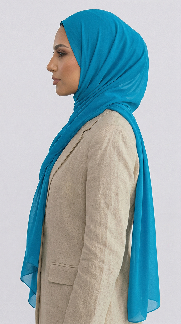 Karaca EşarpSAFİR ŞALKARACA SAFİR ŞAL - PARLEMENT MAVİSİ