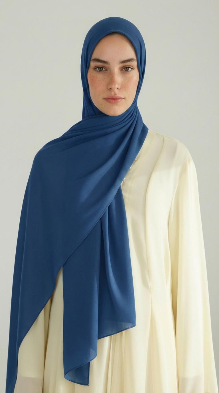 Karaca EşarpSAFİR ŞALKARACA SAFİR ŞAL - PETROL MAVİSİ