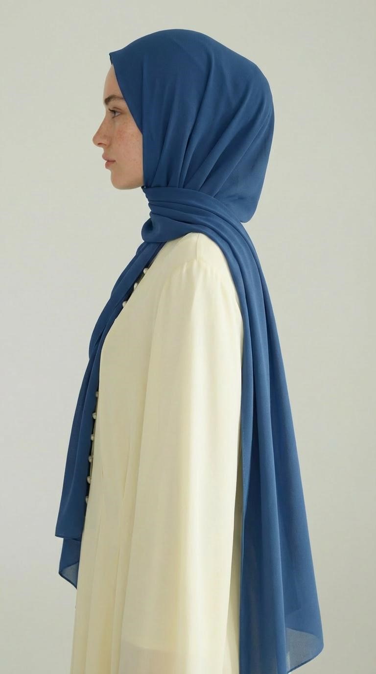 Karaca EşarpSAFİR ŞALKARACA SAFİR ŞAL - PETROL MAVİSİ