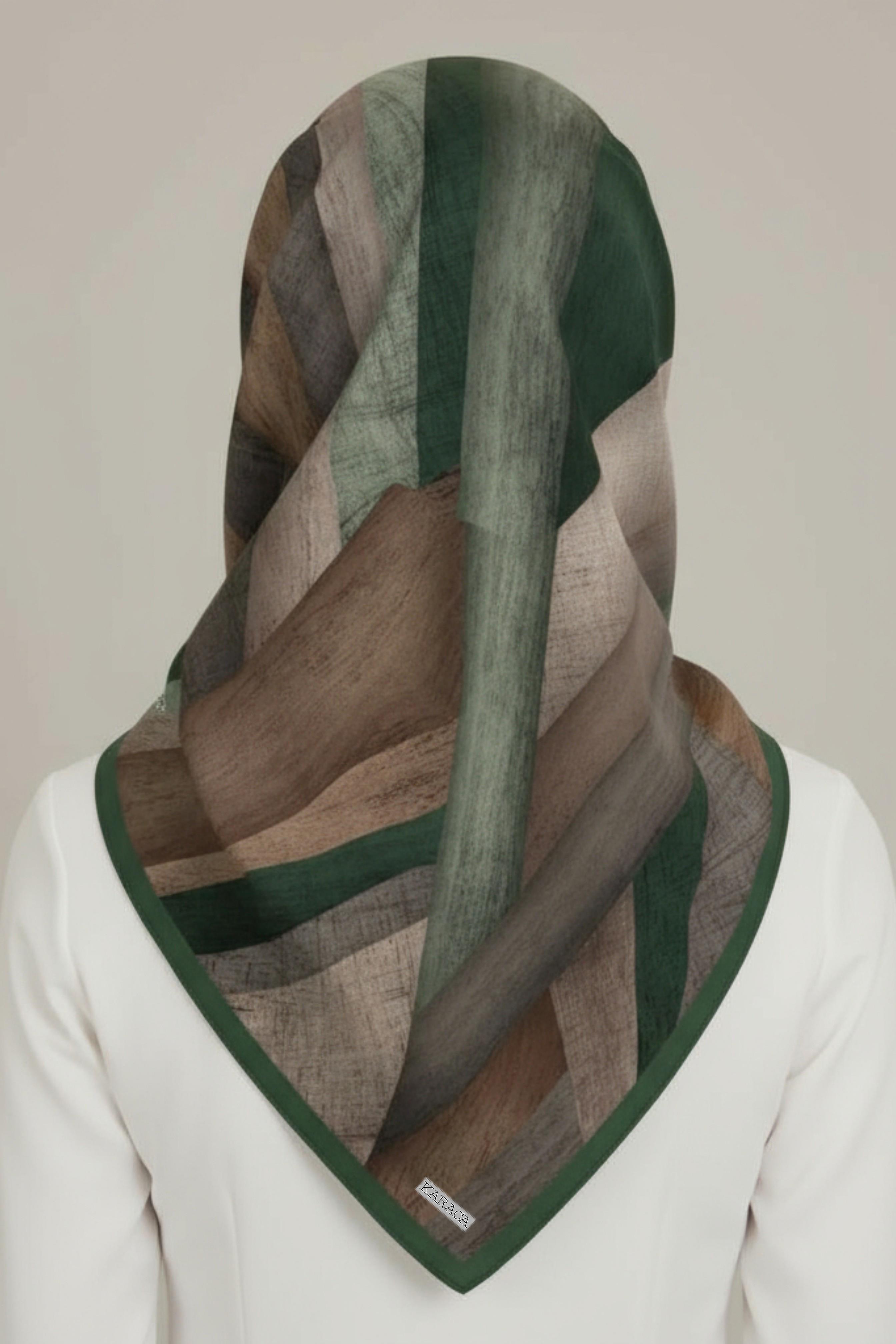 Karaca EşarpRAYON EŞARPKARACA SOYUT DESEN RAYON EŞARP -  HAKİ 