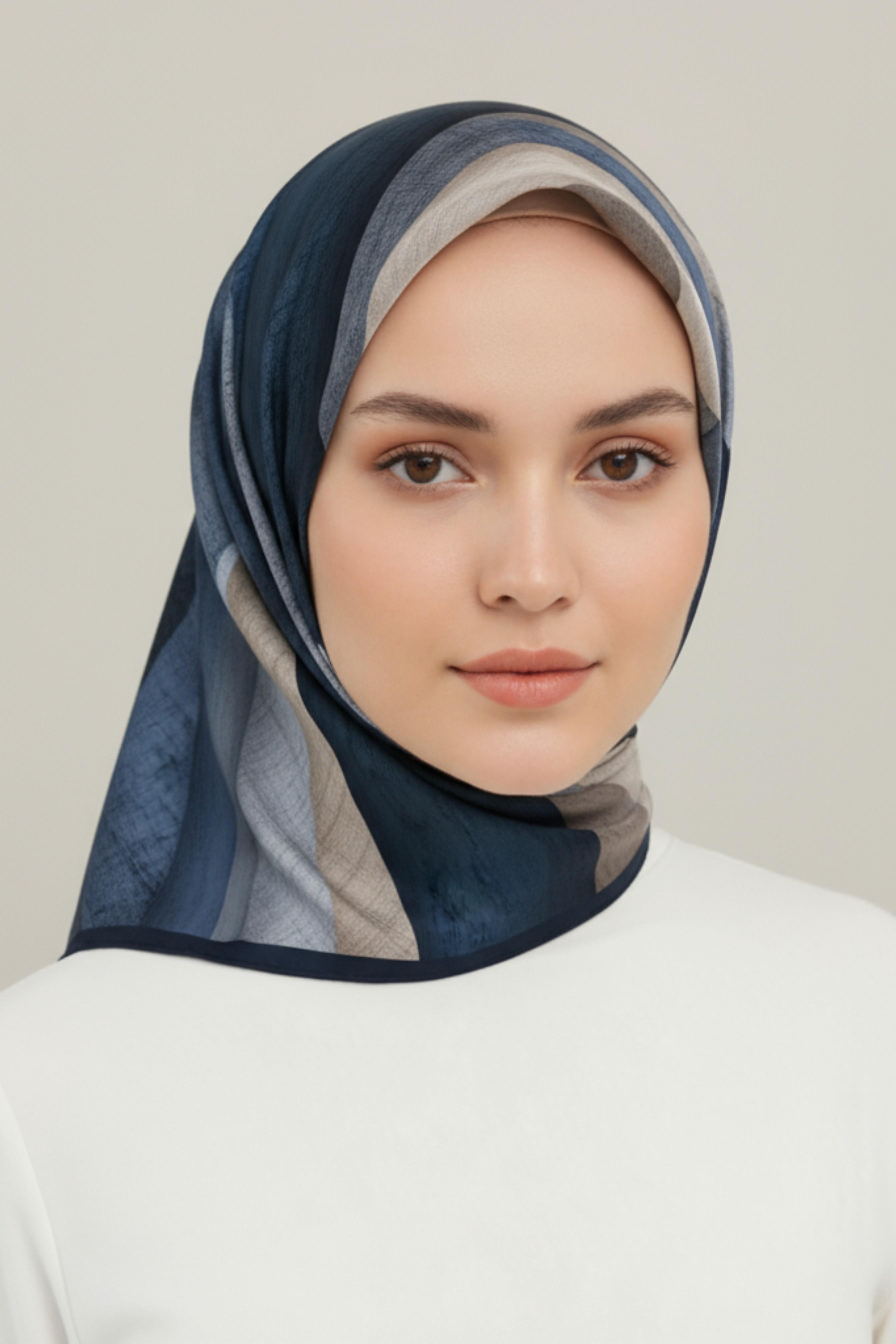 Karaca EşarpRAYON EŞARPKARACASOYUT DESEN RAYON EŞARP - LACİVERT 