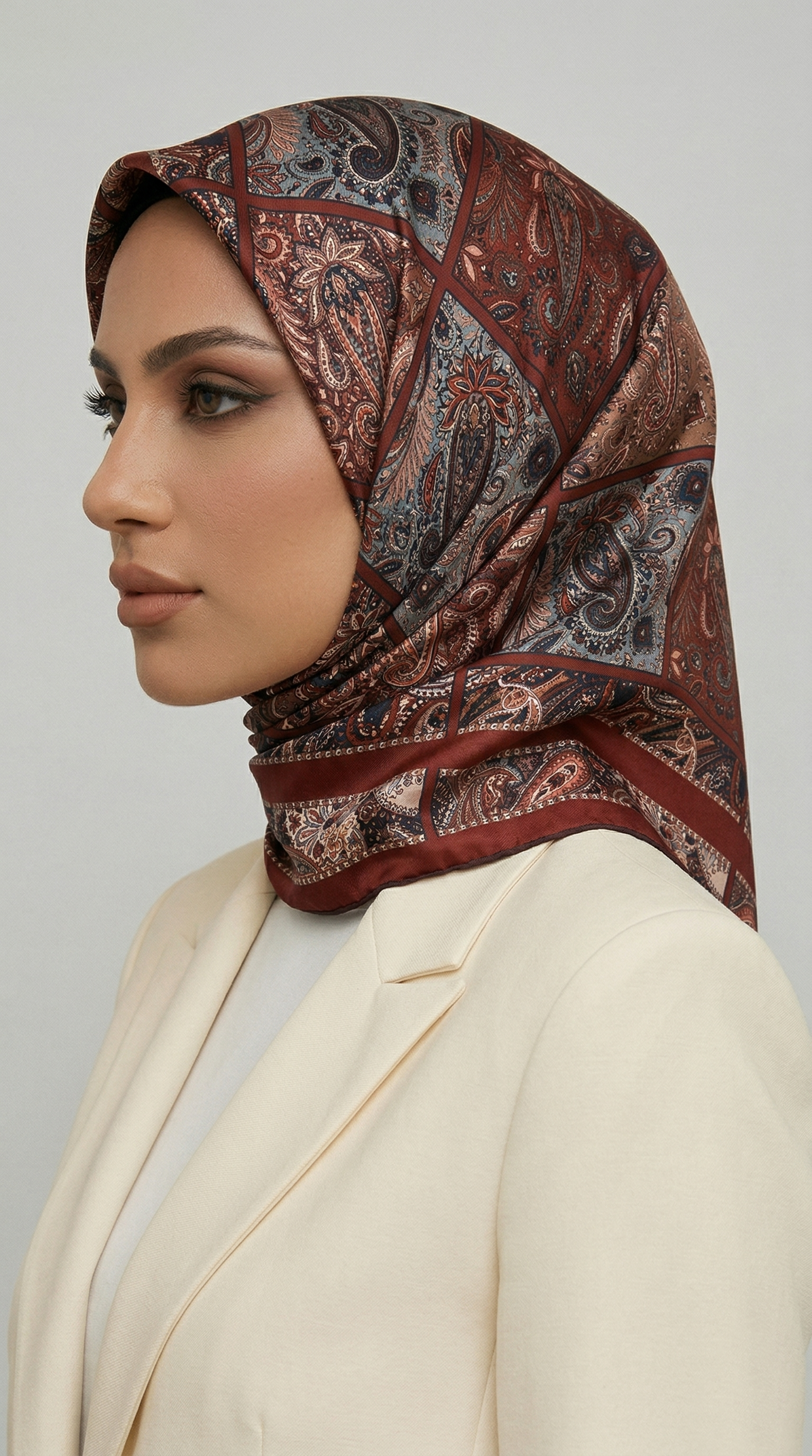 Karaca EşarpRAYON EŞARPMAVERA RAYON EŞARP - KIRMIZI / KREM