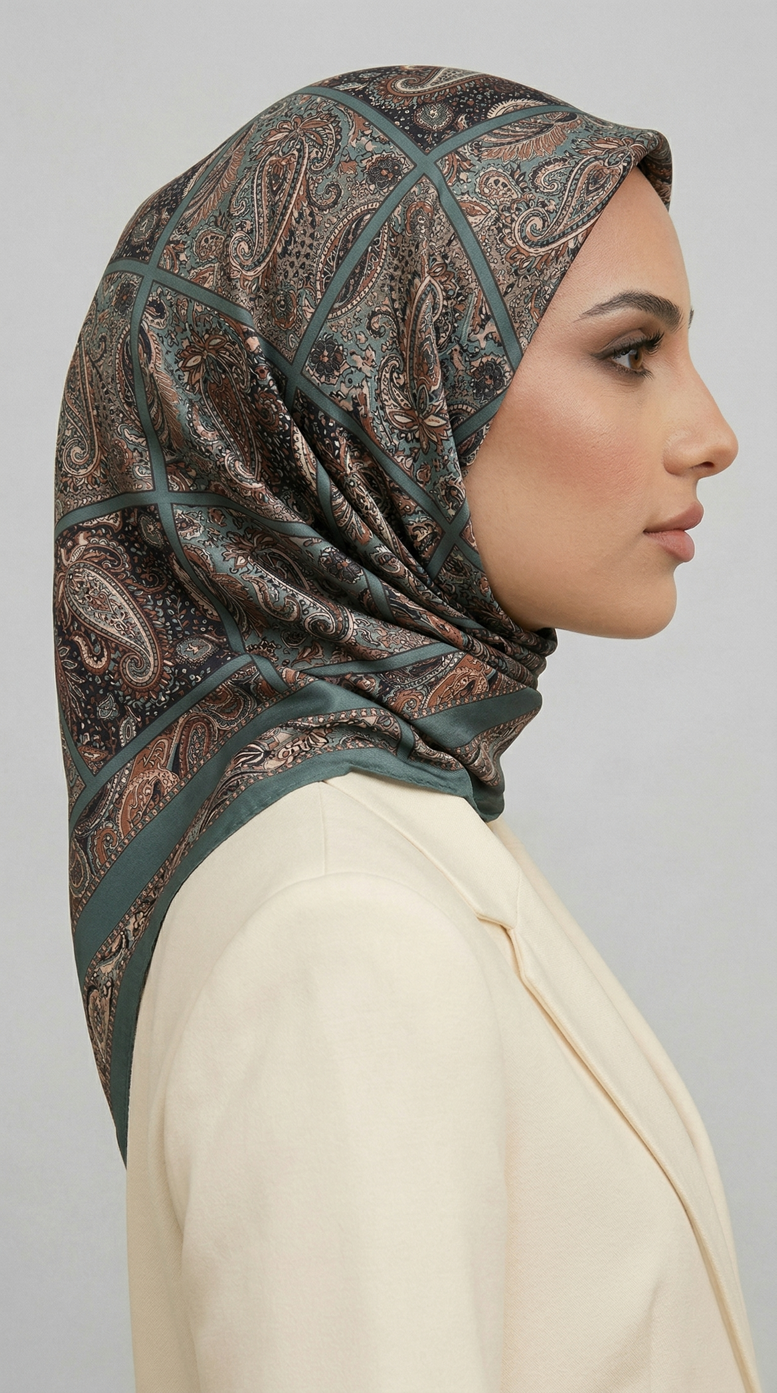 Karaca EşarpRAYON EŞARPMAVERA RAYON EŞARP - KREM / YEŞİL