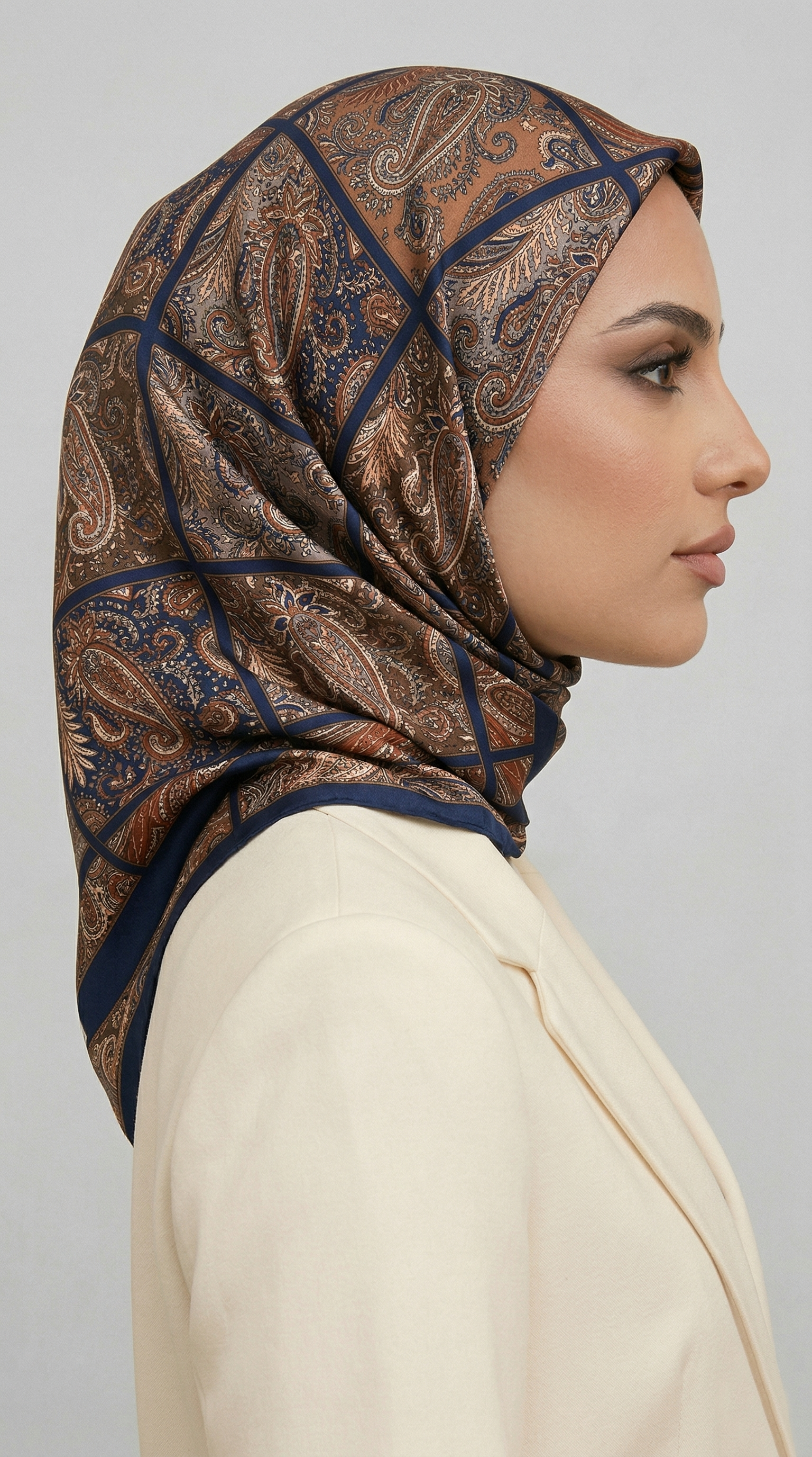 Karaca EşarpRAYON EŞARPMAVERA RAYON EŞARP - LACİVERT / KİREMİT