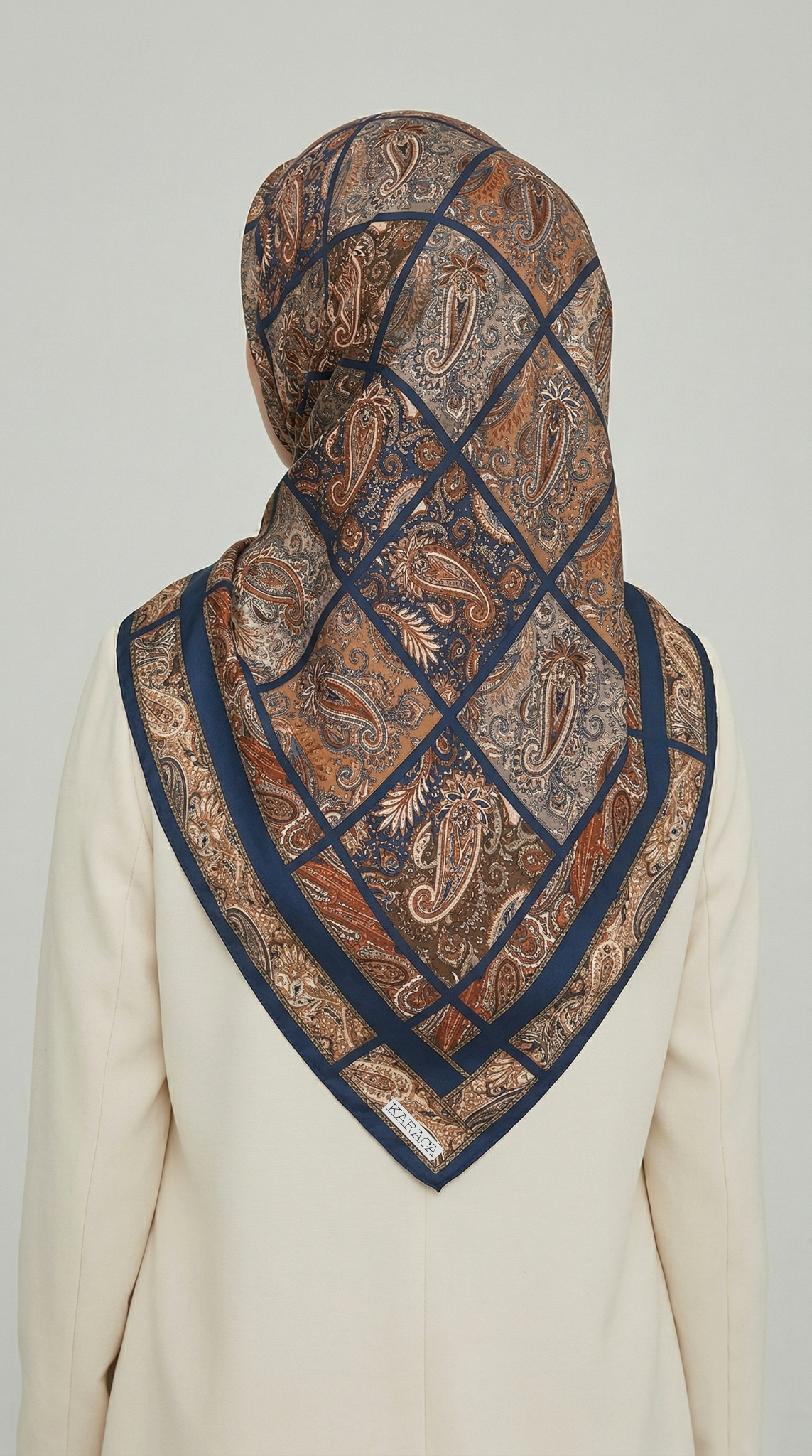 Karaca EşarpRAYON EŞARPMAVERA RAYON EŞARP - LACİVERT / KREM