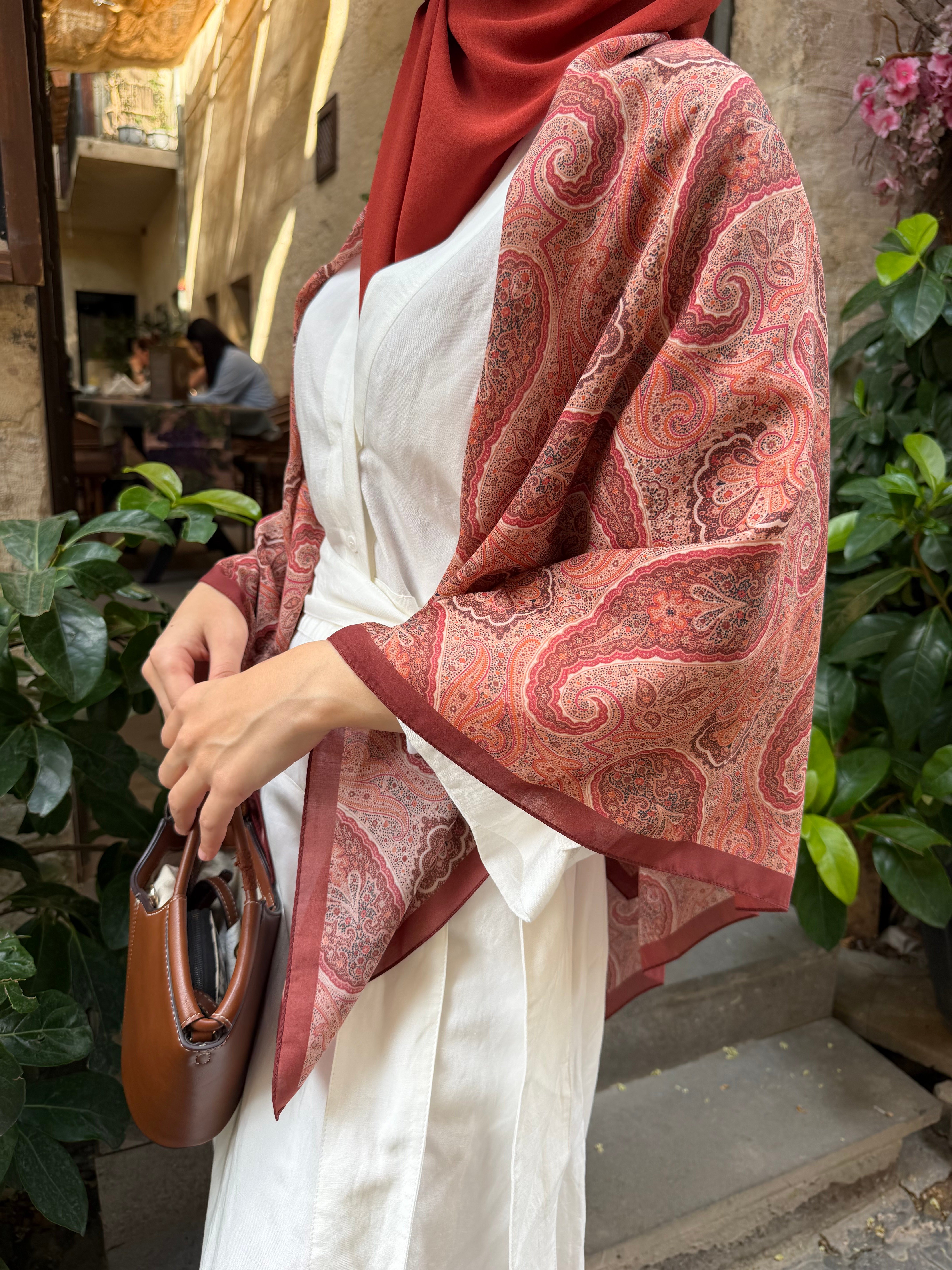 Karaca Eşarp ŞAL EŞARP MELORA 120*120 CM COTTON EŞARP - KIRMIZI
