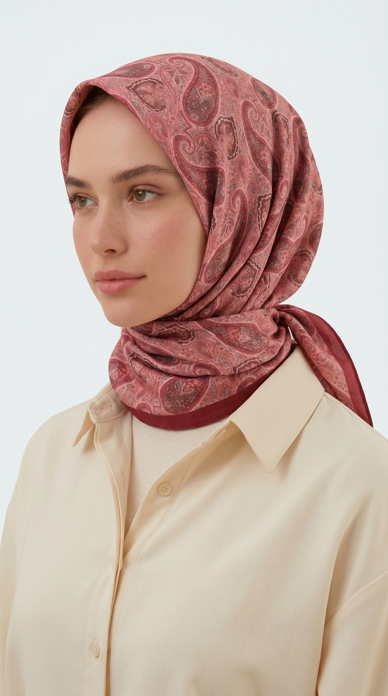 Karaca Eşarp ŞAL EŞARP MELORA 120*120 CM COTTON EŞARP - KIRMIZI