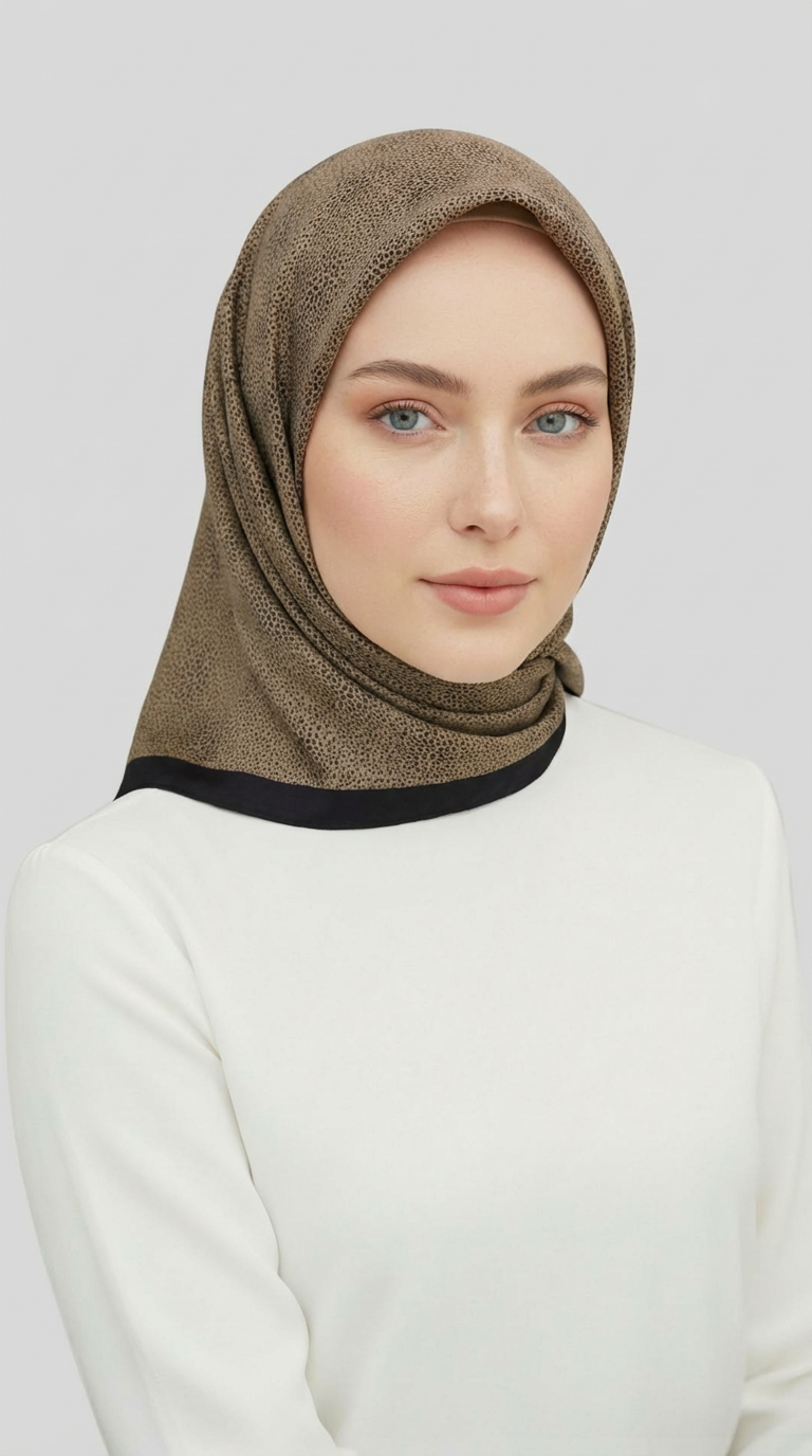 Karaca EşarpRAYON EŞARPMİKRO DESENLİ RAYON EŞARP - BEJ