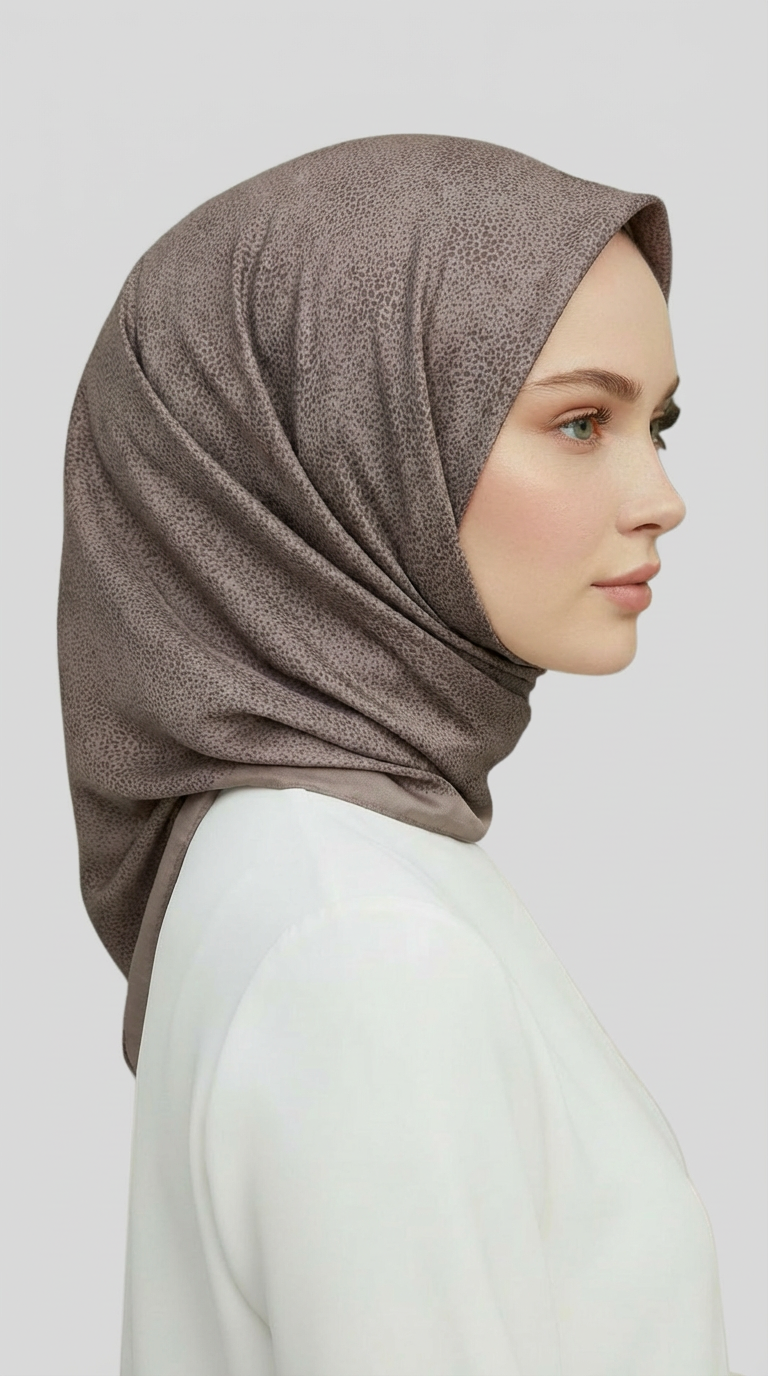 Karaca EşarpRAYON EŞARPMİKRO DESENLİ RAYON EŞARP - EKRU
