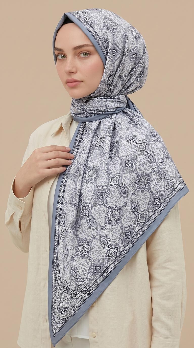 Karaca EşarpŞALMİREYA 120*120 CM COTTON ŞAL EŞARP 