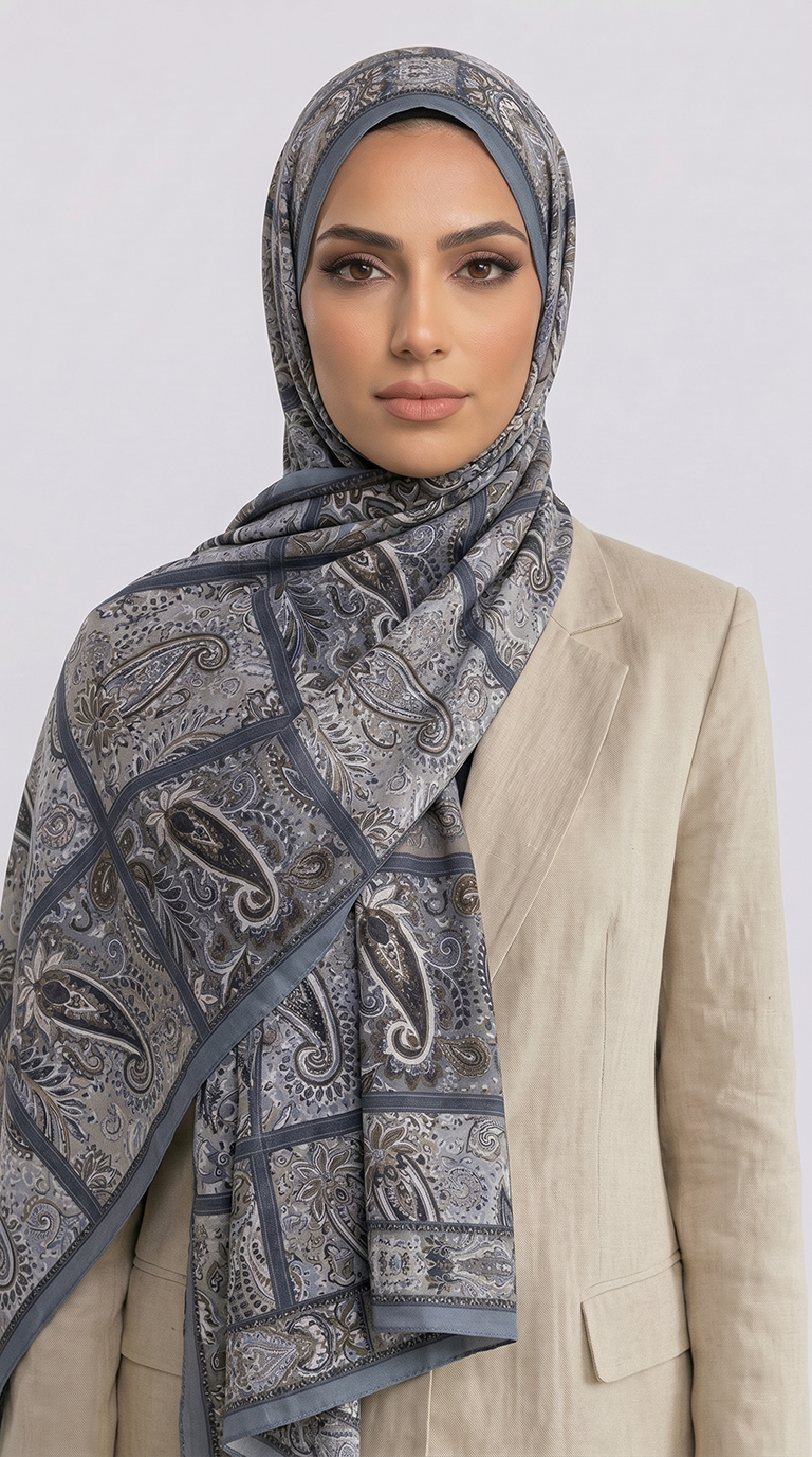 Karaca EşarpCOTTON ŞAL PAİSLEY DESENLİ COTTON ŞAL - 