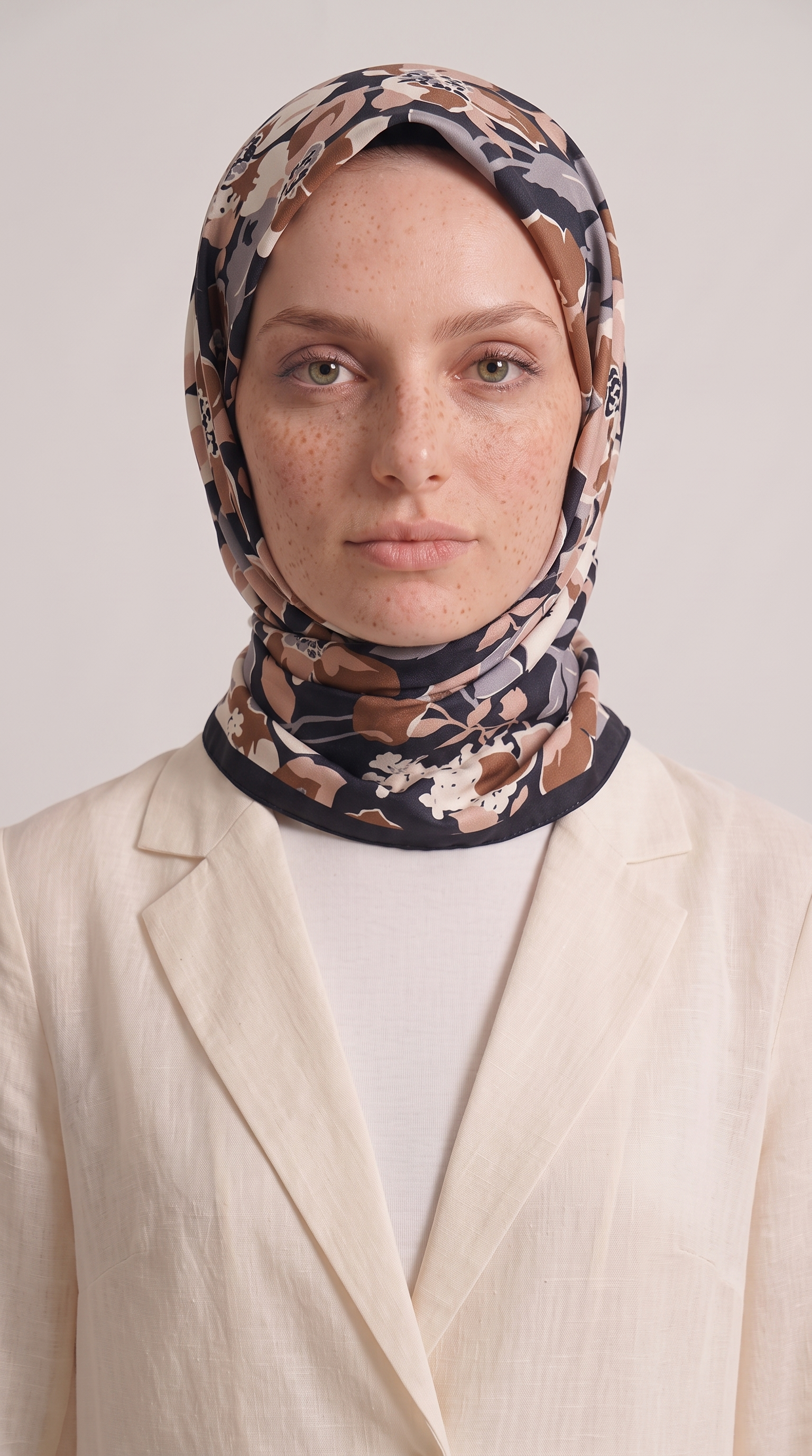 Karaca EşarpKOTON EŞARP ROSELLE COTTON EŞARP -  KAHVERENGİ / SİYAH 
