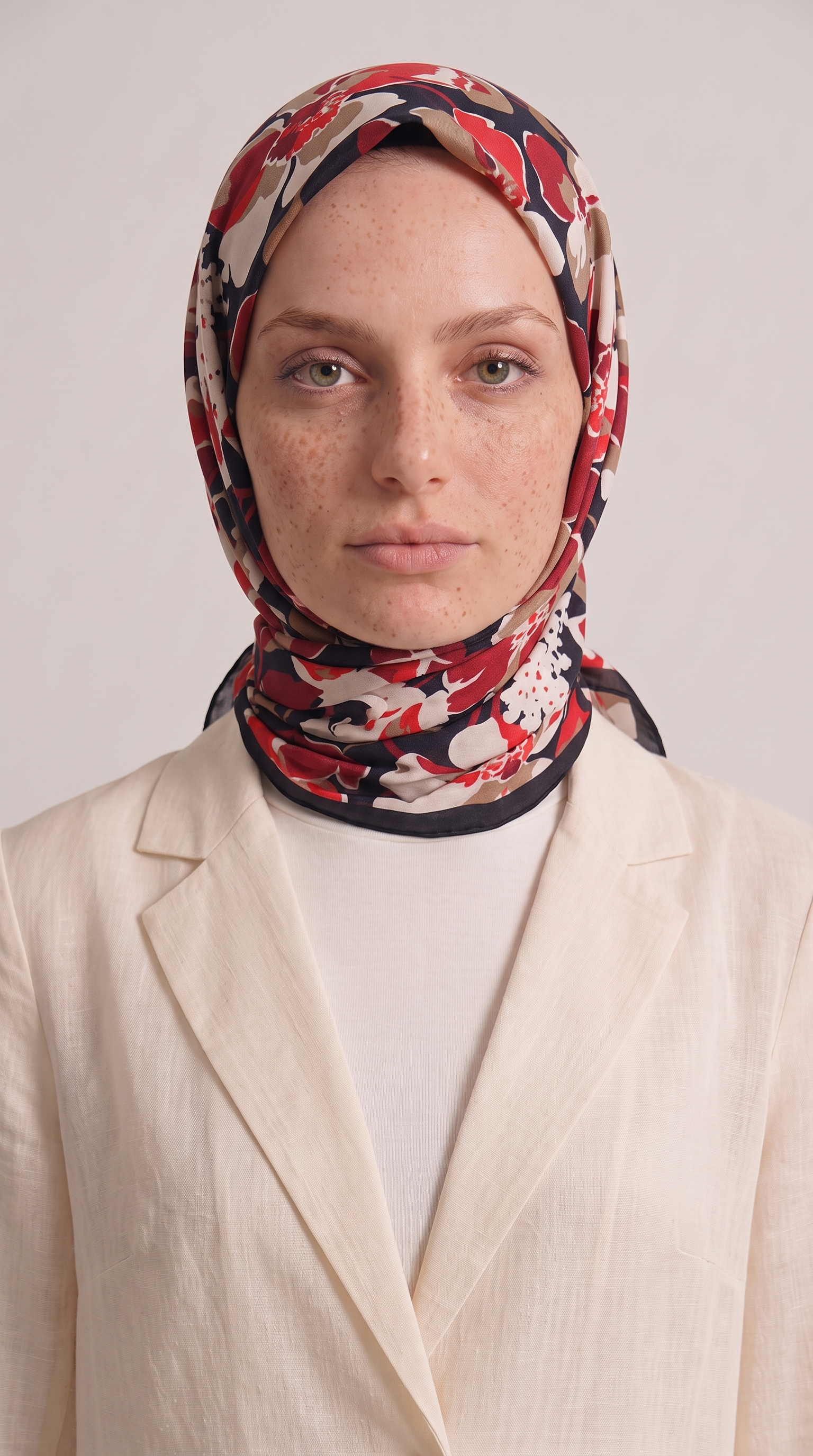 Karaca EşarpKOTON EŞARP ROSELLE COTTON EŞARP -   SİYAH / KIRMIZI 